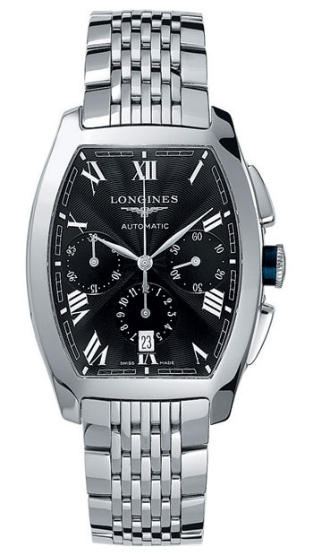 L2.643.4.51.6 Longines Evidenza Black Dial Automatic Watch