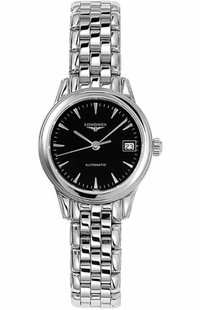 Longines Flagship Black Dial Stainless Steel Women's Watch L4.274.4.52.6