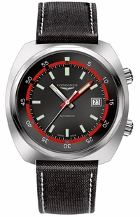 Longines Heritage Diver Black & Red Dial Men's Watch L2.795.4.52.0