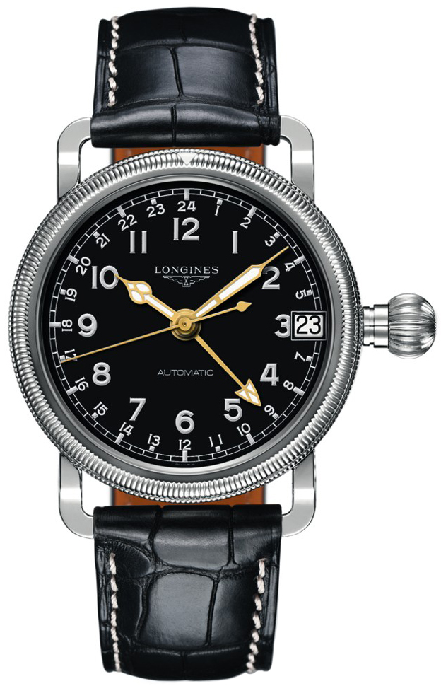 Lighoon2 ジャンク L2.778.4.53.0 Longines Heritage Automatic Black Dial Mens Watch