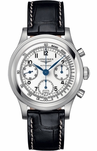 Longines Heritage Silver Dial Men's Automatic Chronograph Watch L2.768.4.13.2