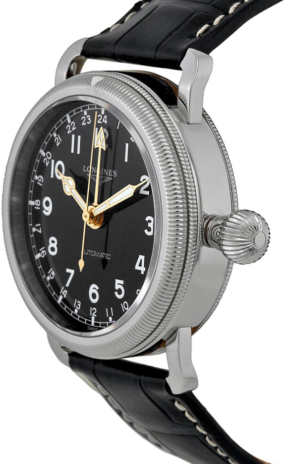 L2.778.4.53.0 Longines Heritage Automatic Black Dial Mens Watch