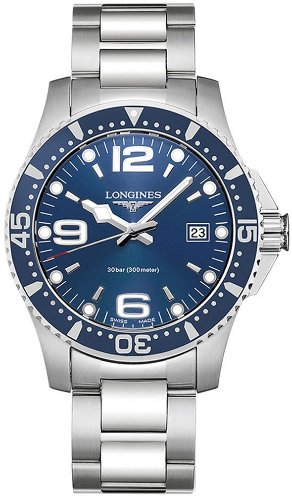 L3.740.4.96.6 Longines HydroConquest 41mm Quartz Mens Watch