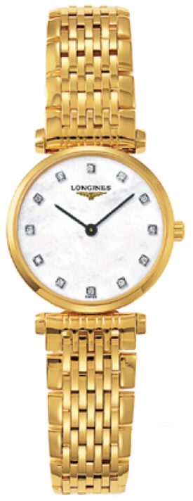 LONGINES 腕時計 ゴールド レディース L4.209.2.87.8 Longines La Grande Classique Ladies Gold Quartz Mop