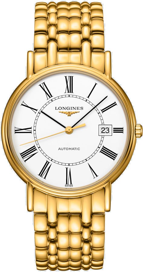 L4.921.2.11.8 Longines Presence Mens Gold Automatic Watch
