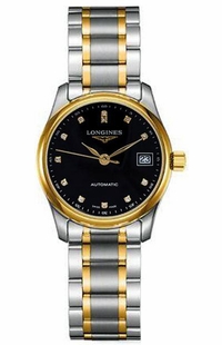 Longines Master Collection 29mm Black Dial Two-tone Women's Watch L2.257.5.57.7