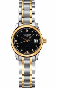 Longines Master Collection Black Dial Two-tone Women's Watch L2.128.5.57.7