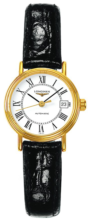 L4.321.2.11.2 Longines Presence Womens 25mm Yellow Gold Automatic