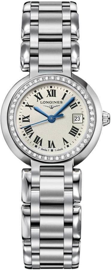 LONGINES ラウンド　レディース　クォーツ　不動 L8.110.0.71.6 Longines PrimaLuna Silver Dial Quartz Women's Watch