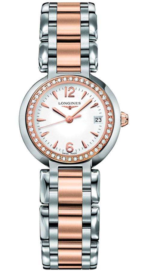 L81105196 Longines PrimaLuna Rose Gold and Steel Women's Watch