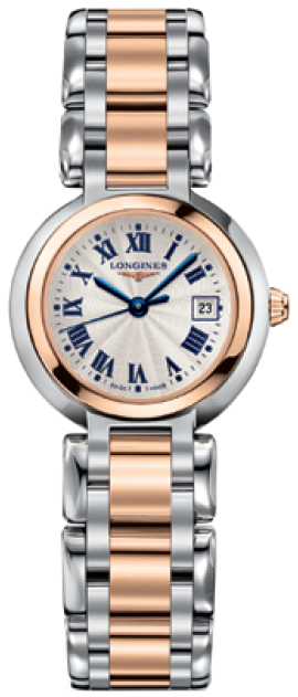 L8.110.5.78.6 Longines PrimaLuna Ladies Silver Dial Quartz Gold