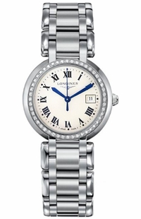 Longines PrimaLuna Stainless Steel Diamond Women's Watch L8.112.0.71.6