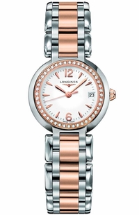 Longines PrimaLuna White Dial & Diamond Ladies Watch L8.110.5.19.6