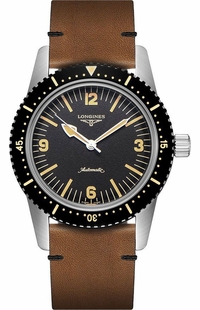Longines Skin Diver Black Dial Men's Diving Watch L2.822.4.56.2