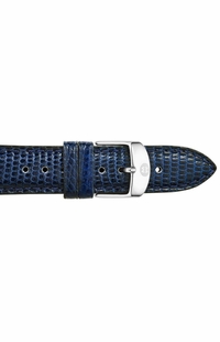 Michele 16mm Navy Lizard Strap MS16AA030400