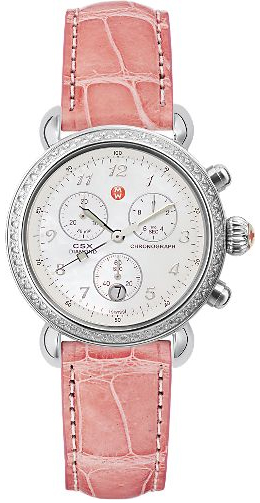 MWW03C000012 Michele CSX-36 Diamond Light Pink Leather Strap