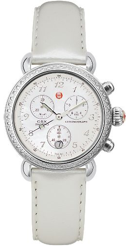 Michele CSX Watch with Silver Strap Michele Watch CSX Diamond Chronograph | Chicago Pawners  main image 4
