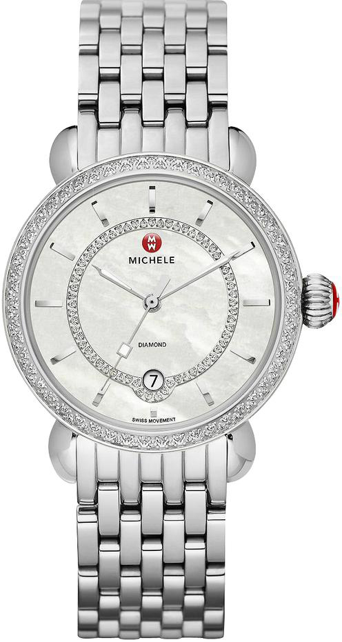 In good condition silver CSX Michele watch Michele CSX Watch Chronograph MW01K00D9001 SL 12524 SS 40mm  main image 4