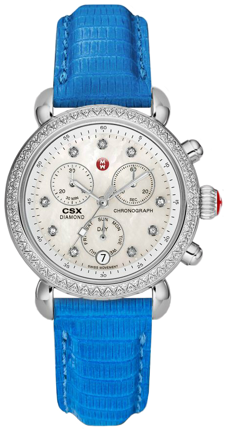New Michele CSX Signature MWW03M000188 Steel Watch MOP Dial  display picture 3