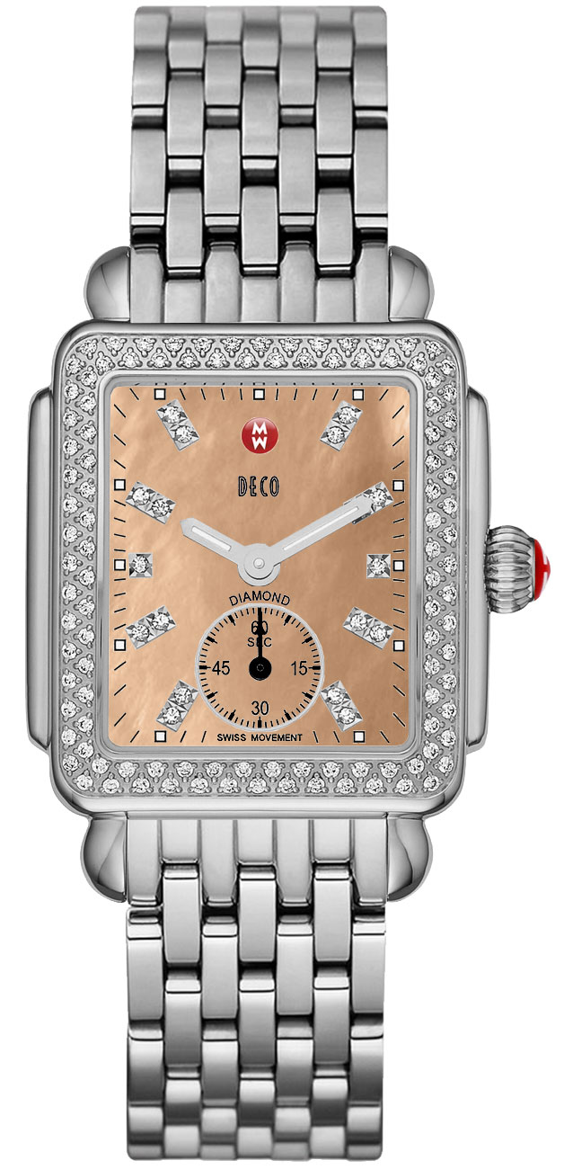 Michele Deco Mid MWW06V000079 Rose Gold Dial Diamonds  display picture 2