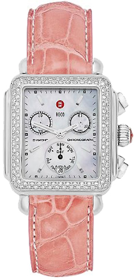Michele Deco Day Watch. 2 Bands! Michele Deco II Mid-Size MWW06I000006 Womens Double Wrap  main image 3