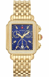 Michele Deco Diamond Bezel Chronograph Women's Watch MWW06A000791