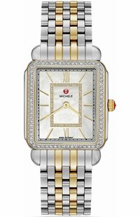 Michele Deco II Mid Women's Steel & Gold Watch MWW06I000004