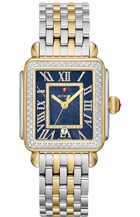 Michele Deco Madison Diamonds Steel & Gold Women's Watch MWW06T000239