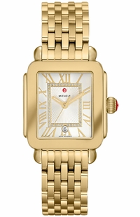 Michele Deco Madison Gold Diamond Dial Women's Watch MWW06G000014