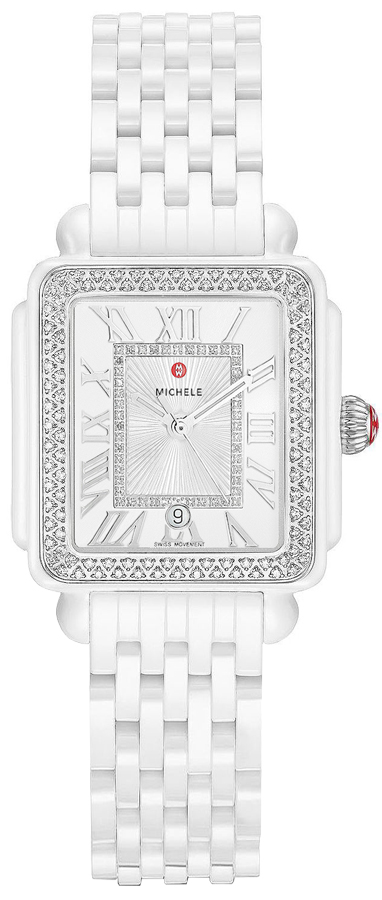 Michele Silver and White Women\'s Watch MICHELE Serein Mid Stainless Steel Diamonds Watch, Silver  main image 4