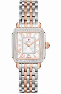 Michele Deco Madison Mid Two-Tone Diamond Women's Watch MWW06G000015