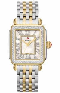Michele Deco Madison Steel & 18k Yellow Gold Women's Watch MWW06T000236