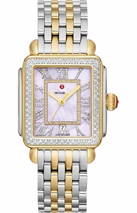 Michele Deco Madison Steel & Yellow Gold Women's Watch MWW06T000248