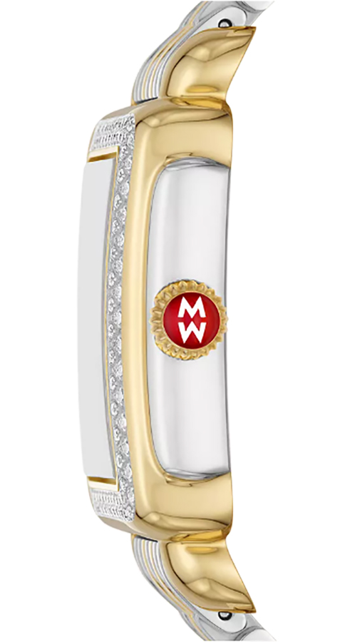 MWW06V000123 Michele Deco Mid Diamond Bezel Two Tone Womens Watch