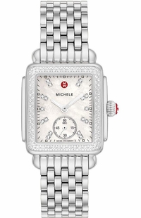 Michele Deco Mid Diamond Stainless Steel Women's Watch MWW06V000122