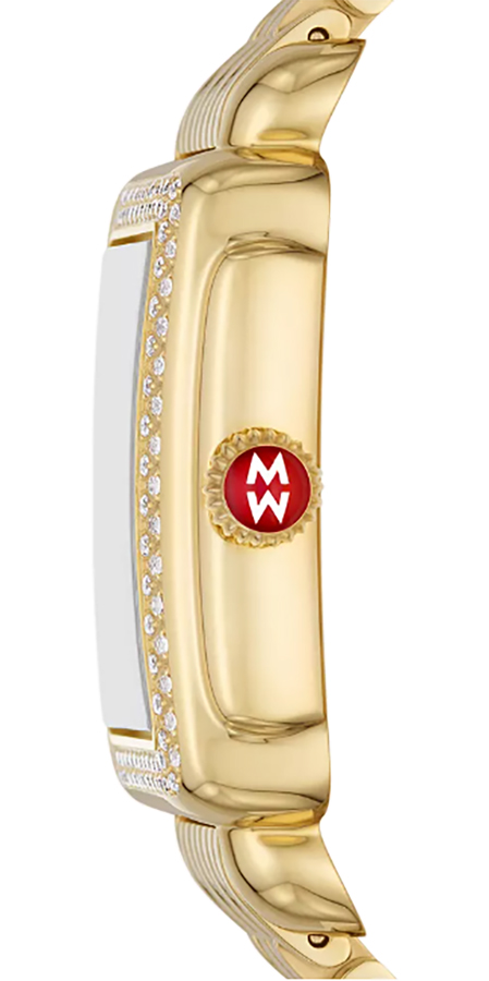 MWW06V000124 Michele Deco Mid Gold Diamond Womens Watch display picture 3