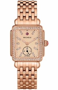 Michele Deco Mid Rose Gold Women's Watch MWW06V000093
