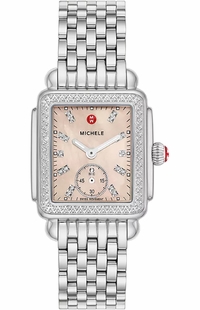 Michele Deco Mid Stainless Steel Diamonds Women's Watch MWW06V000131