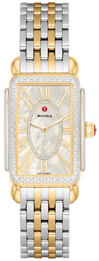 Michele Deco Park Diamond Two-Tone Women's Watch MWW06E000143