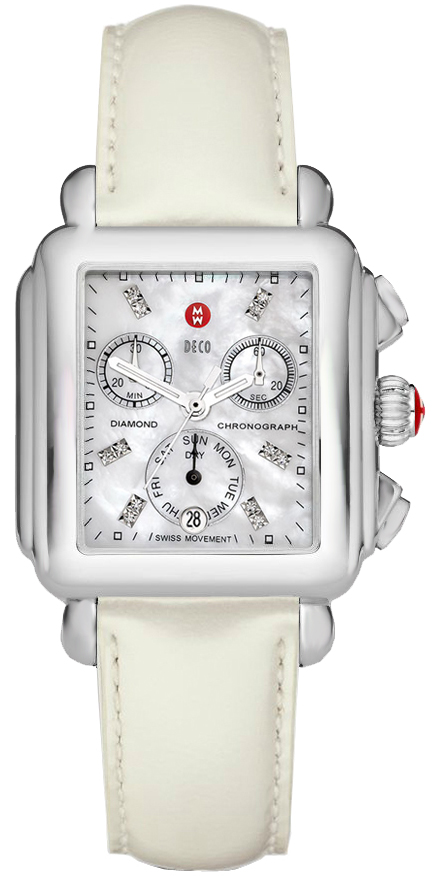 Michele Signature Deco MOP Diamond Dial MWW06P000023 Silver  display picture 3