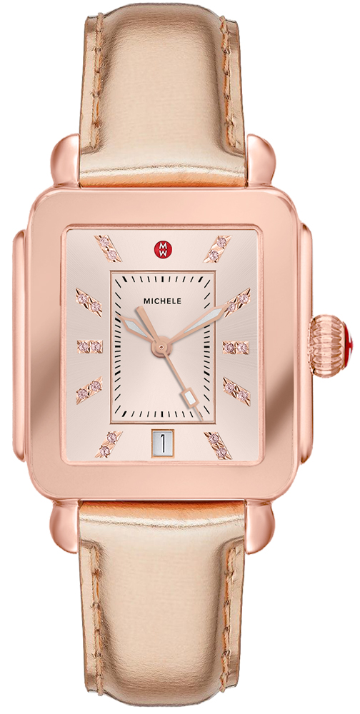 Michele Deco Sport Pink Gold Women;s Watch on Sale MWW06K000022