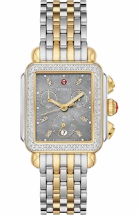 Michele Deco Two Tone Diamond Women's Watch MWW06A000785