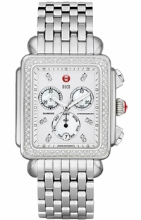 Michele Deco XL Diamond Bezel Women's Watch MWW06Z000001