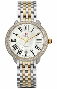 Michele Serein 16 Diamond Two-Tone Women's Watch MWW21B000007