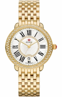 Michele Serein 16 Gold Diamond Womens Watch MWW21B000031