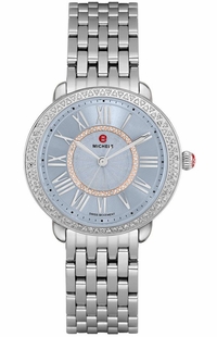 Michele Serein Mid Stainless Steel Diamond Women's Watch MWW21B000149