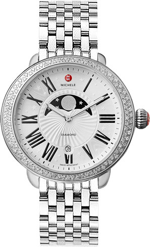 Michele Serein Diamond Moon Phases Watch Michele Serein Moon Phase Watch - MW21D01A198 | The RealReal main image 3