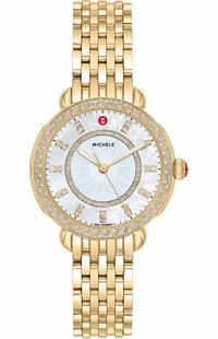 Michele Sidney Classic Gold Tone Women's Watch MWW30B000004