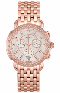 Michele Sidney Rose Gold Diamond Women's Watch MWW30A000033
