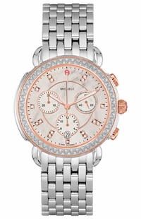 Michele Sidney Two-tone Pink Gold Women's Watch MWW30A000032